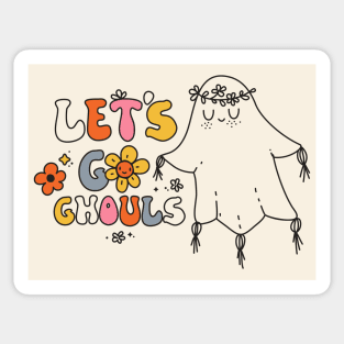 Let's Go Ghouls // Cute Boho Halloween Ghost Sticker